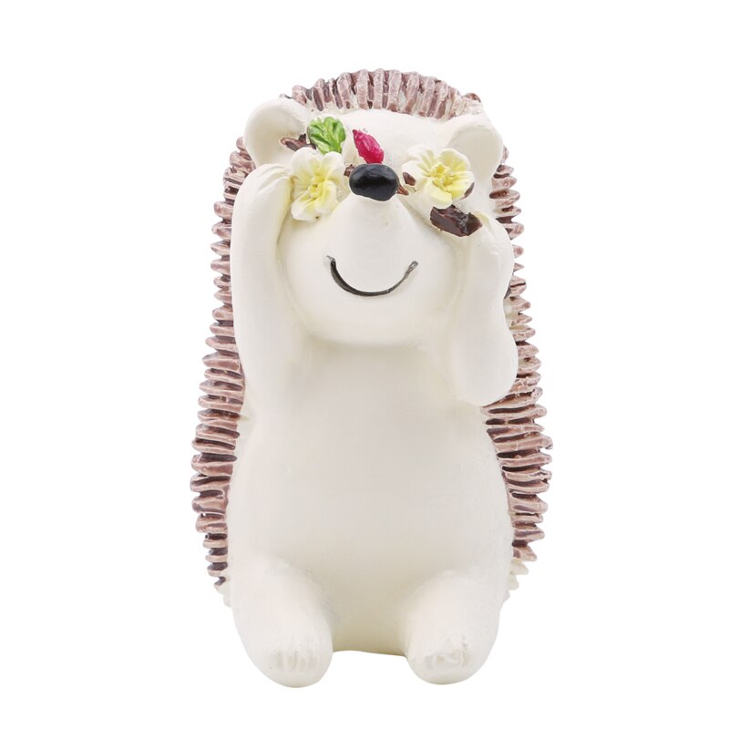 Kawaii Igel Zahnbürste Halfter Zauberstab Montiert Schlecht Handtuch Gestell Waschen Ball Aufhänger Hause Stecker Haken Harz Lagerung Gestell: Kaffee Farbe