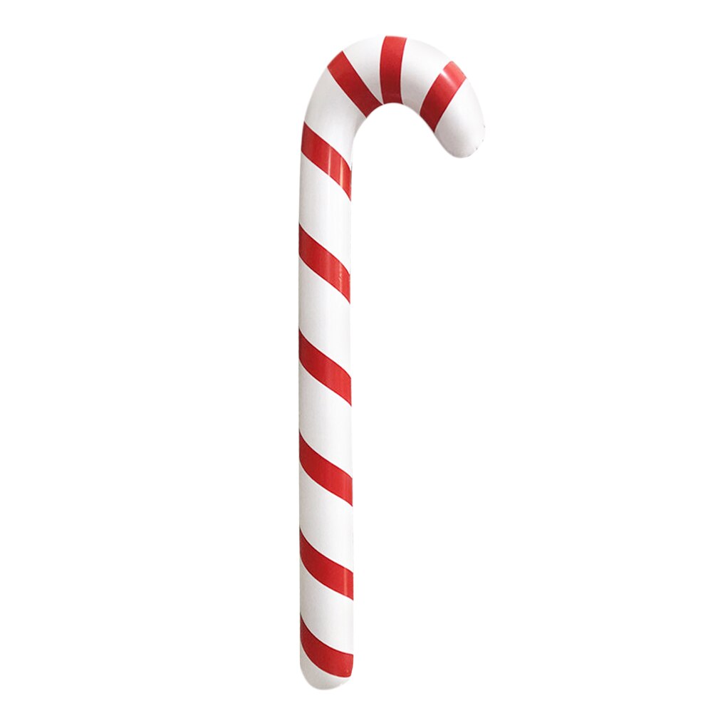 Gonflable canne à bonbons classique léger décoration suspendue pour la fête de noël Santa bâton de marche nouvel an enfants