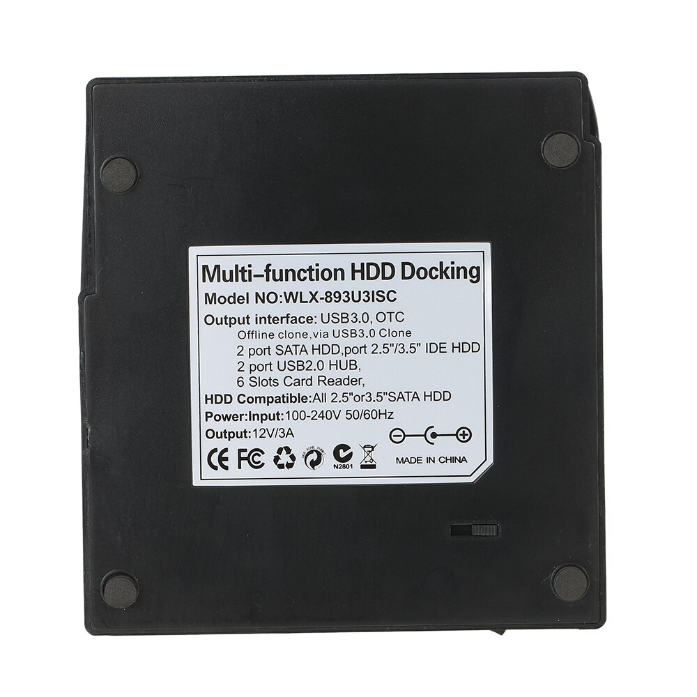 Multifunctionele 2.5 &quot;/ 3.5&quot; Usb 3.0 Naar 2 Sata Poorten 1 Ide Poort Externe Hdd Harde Schijf Docking station Kaartlezer USB3.0 Hub