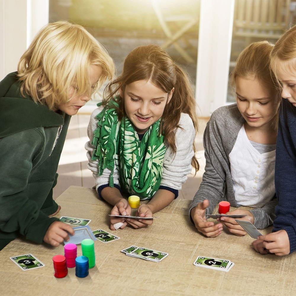 Toyvian 300PCS 19mm Count Bingo Chips Bingo Game Cards Bingo Markers for Carnival Bingo Games (Blue, Red, Yellow, Green,