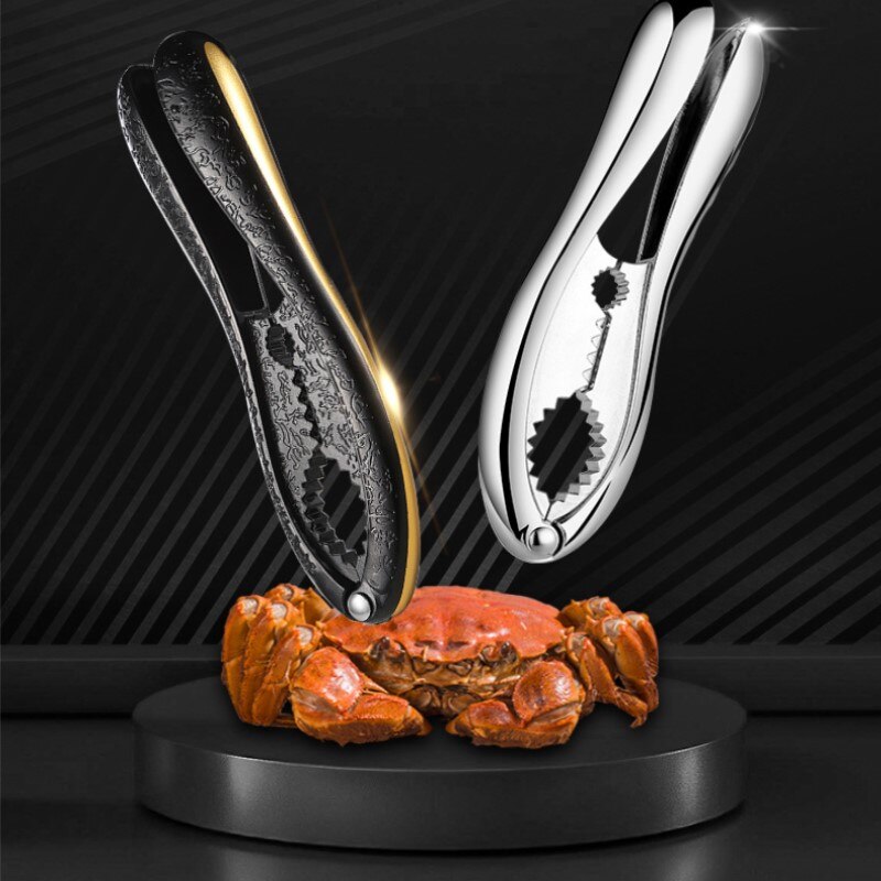 Pinza para cangrejo y langosta, herramienta para mariscos, Cascanueces, herramientas de cocina, cortador de cáscara de cangrejo de acero inoxidable