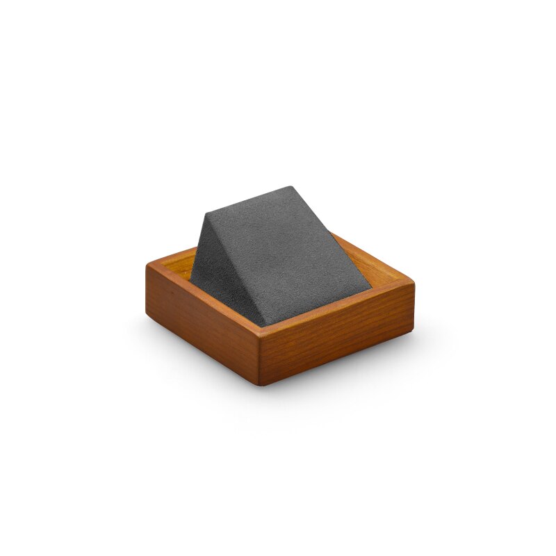 Oirlv, conjunto de soporte para presentación de joyería, anillo de madera, collar, bandeja de exhibición, brazalete, soporte organizador de joyas, estante gris multifunción: pendant display
