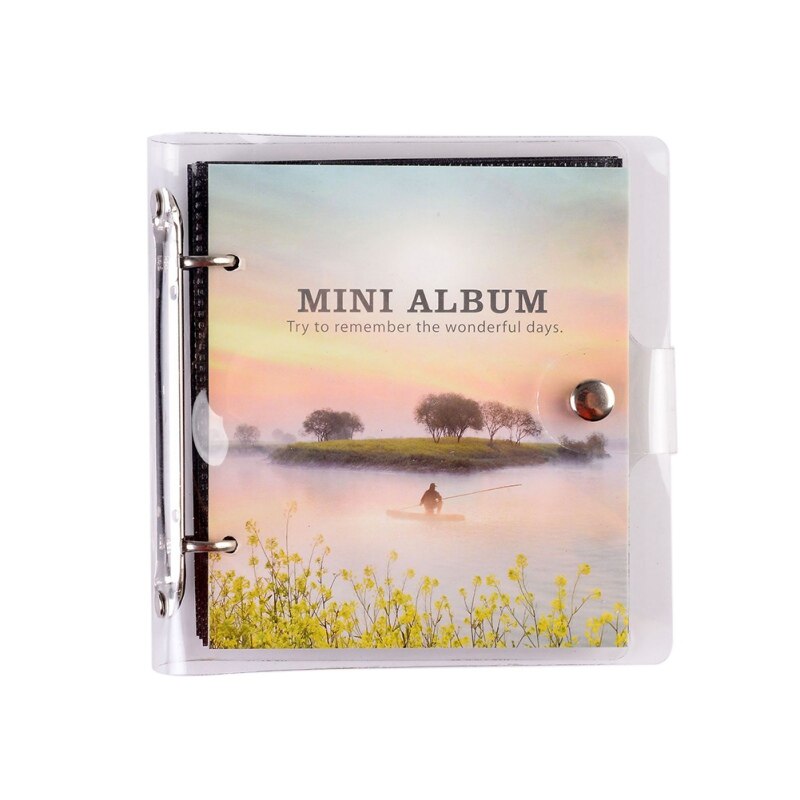 Loose-leaf PP photo Album Ticket Storage Postcard 3 Inch100pcs Photo Album Stamp Collection Albums: C