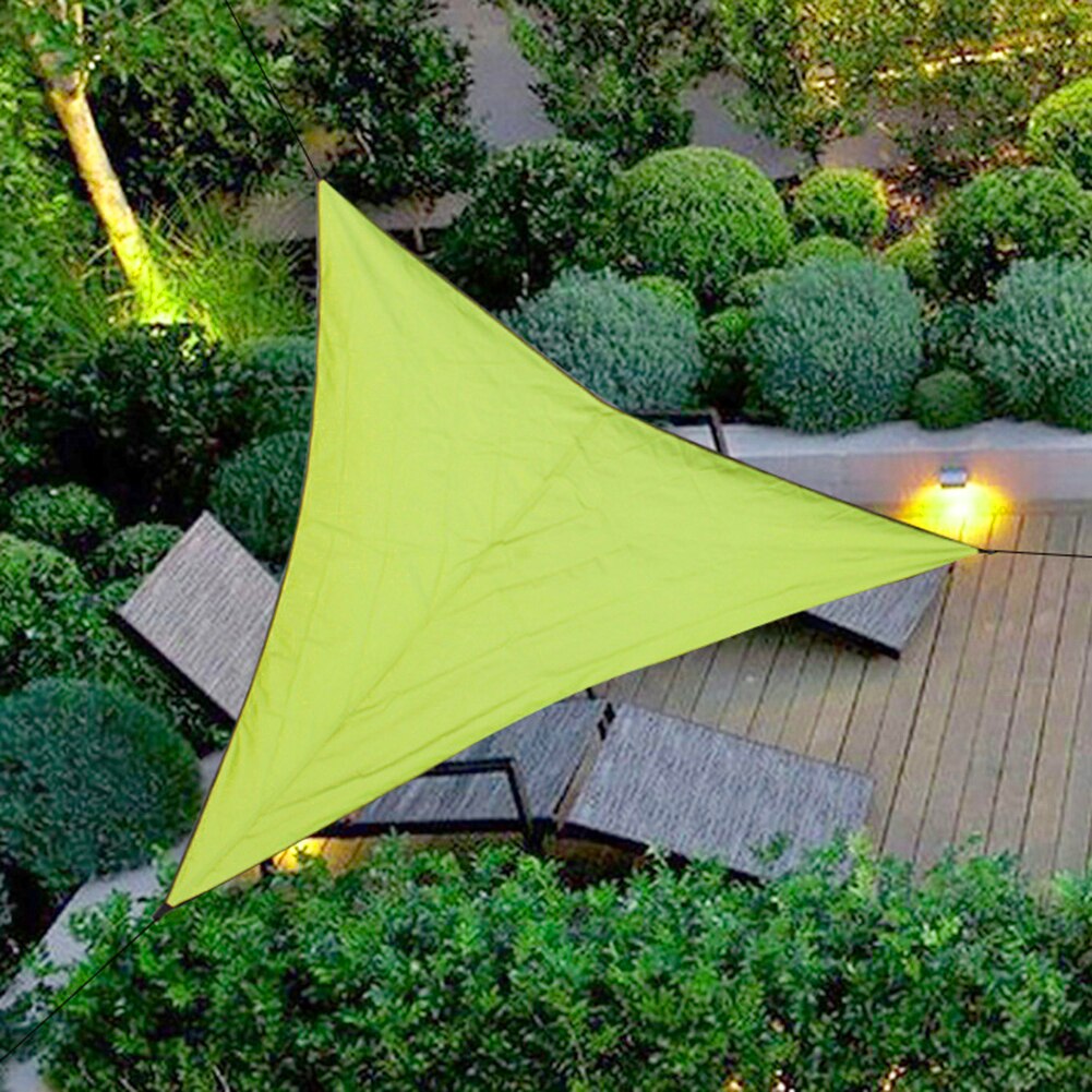 Triangle Shape Awning Waterproof Tarp UV Protection Outdoor Garden Patio Shelter Awning Sunshade Canopy Beach Sun Shelter