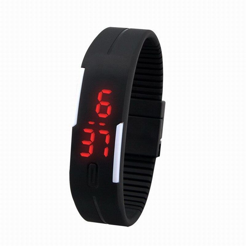 Mode Led Horloges Snoep Kleur Siliconen Rubber Touch Screen Digitale Horloges, Vrouwen Mannen Armband Sport Horloge