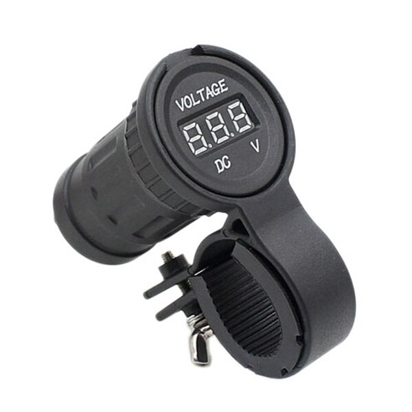 Universal Motorcycle Tachometer Guage Voltmeter Gauge(Black)