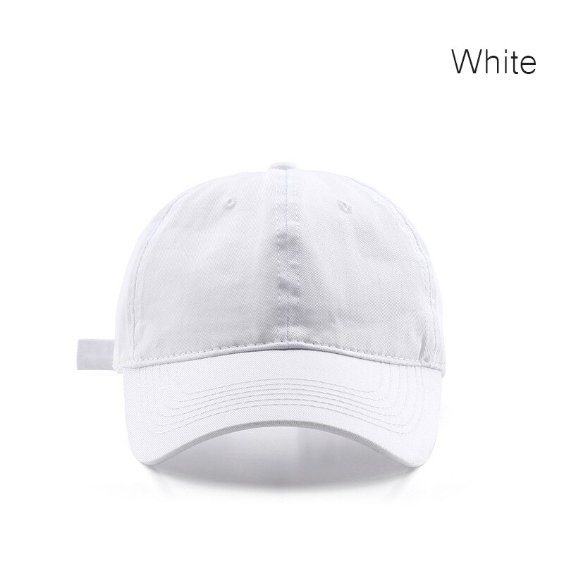 Sleckton Katoenen Baseball Cap Voor Vrouwen En Mannen Mode Snapback Hoed Zomer Casual Zon Caps Soft Top Hoeden Unisex 2022: WHITE