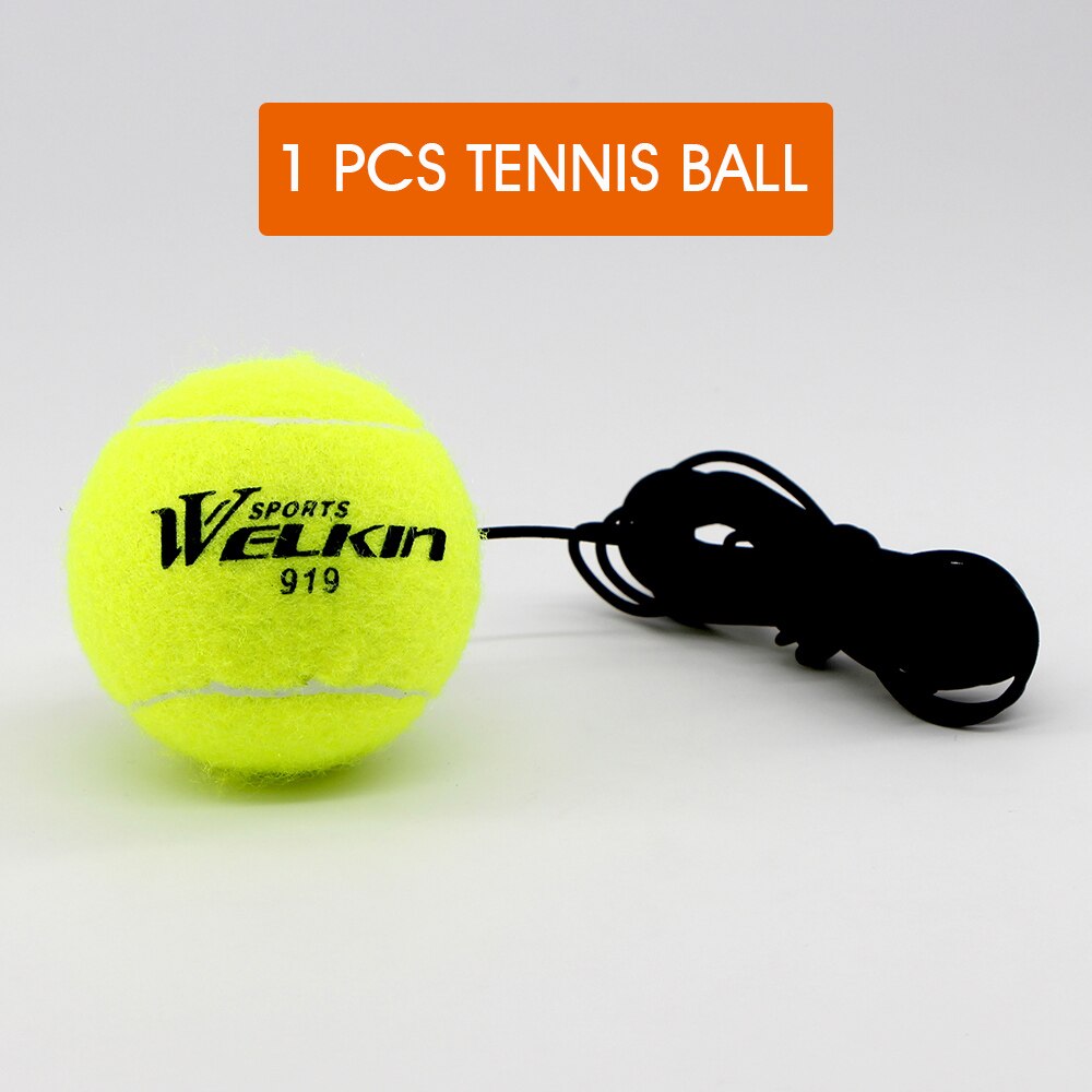 Welkin tunge tennis træning hjælpemidler værktøj elastisk reb bold praksis selvstændig rebound tennis træner partner sparring enhed: 1 tennisbold