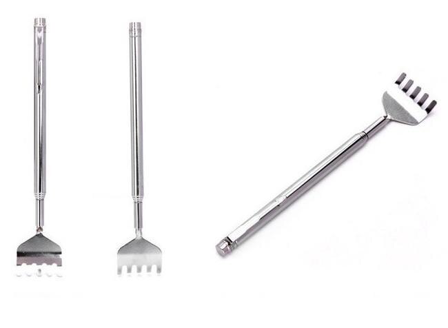 1pcs Practical Handy Portable Adjustable Stainless Back Scratcher Telescopic Pocket Massage