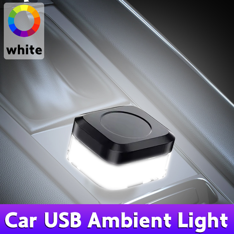Mini Universal USB Car Interior Ambient Light LED Signal Light Car Reading Light Decorations Car Interior Accessories Lights: Warm White