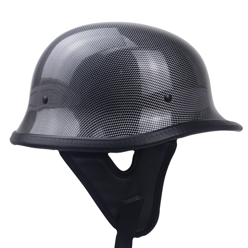 Duitse helm M35 half gezicht motorhelm DOT Goedgekeurd chopper fiets helm volwassenen licht gewicht geen mushroon profiel