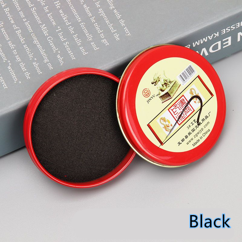 Blue Red Black Inkpad For Stamp Office Stamp Pad Quick-drying Ink Pad Printing Stamp Pad: WHITE