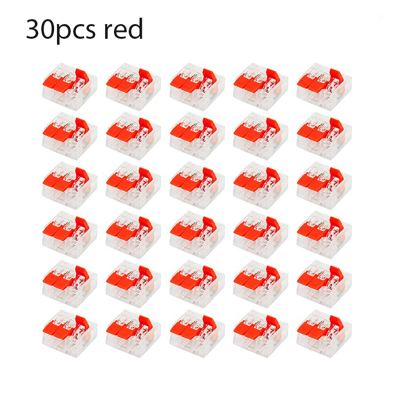 30 stuks 32A draad connectoren compacte splice connectoren snelkabel connectoren lichte aansluitingen