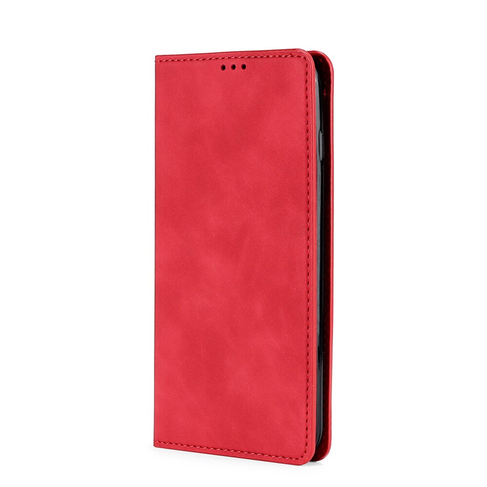 Luxury PU Leather Magnetic Phone Bag Card Holder Cover For Xiaomi Mi10 Lite Case For Xiaomi Note 10 Lite Flip Case Stand Holster: Xiaomi Note 10 Lite / Red