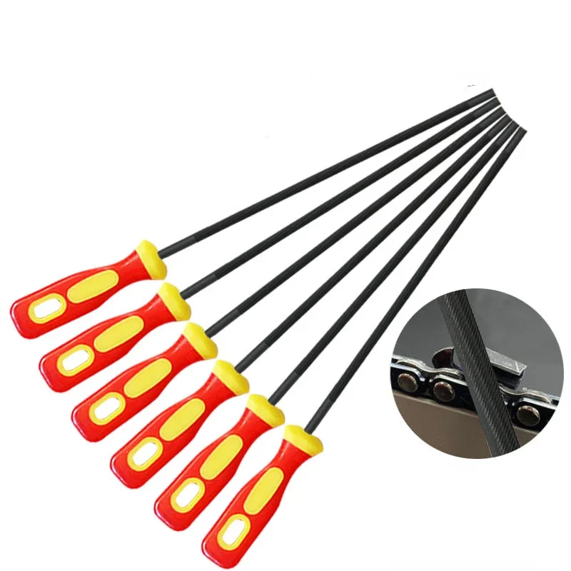 Rund høykarbonstål sliping motorsag sagkjedefiler sliper for trebearbeiding motorsagverktøy 4/4.8/5.5mm