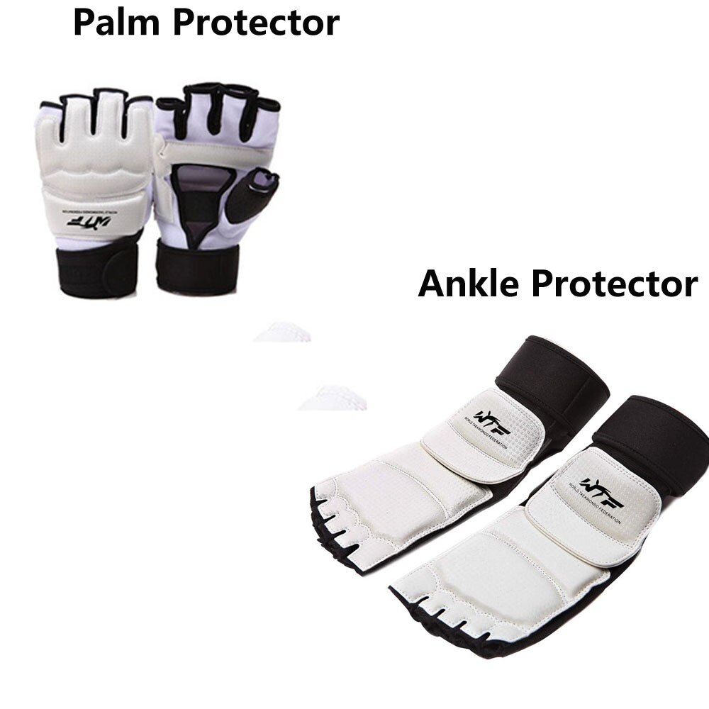 2022 WTF Genehmigen Taekwondo Palme Fuß Schutz Schutz Karate Hand Fuß Handschuhe schutz Kickboxen Stiefel Palme Knöchel schützen Anzug Getriebe