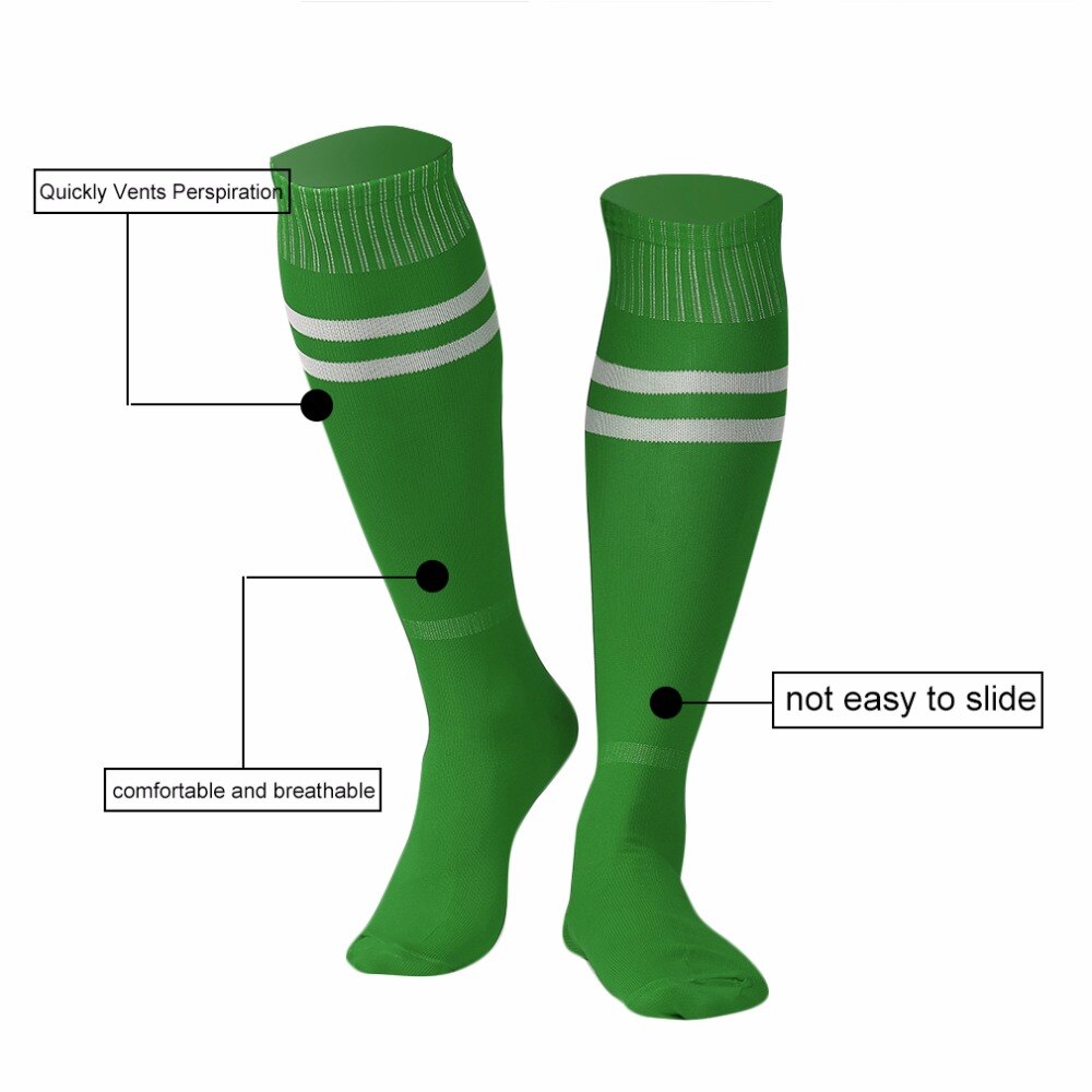 1 par sportssokker knæbensstrømper fodbold baseball fodbold over knæ ankel mænd kvinder sokker