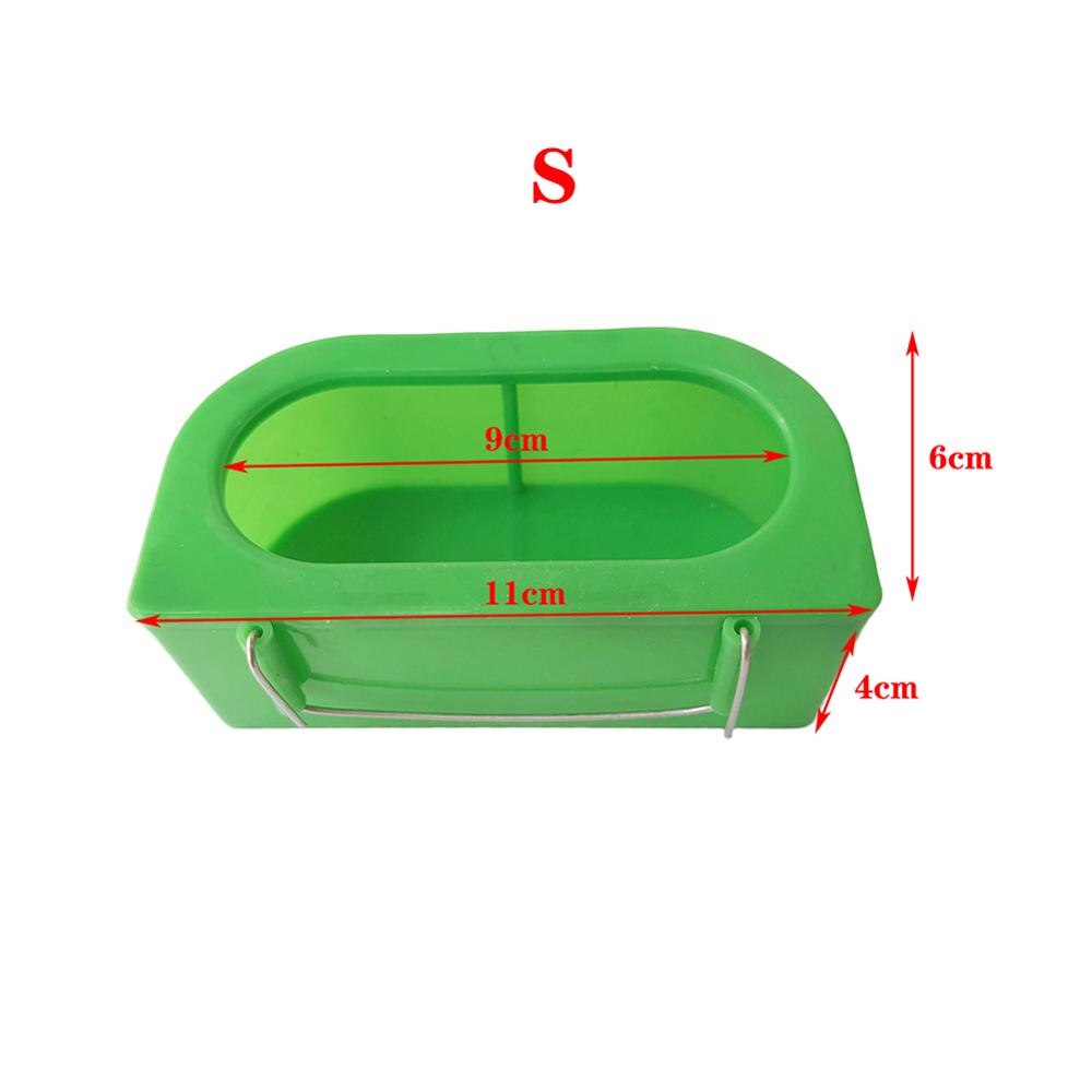 2Pcs Bird Feeder Plastic Food Feeding Box Holder Parrot Pigeon Cage Feeder Bird Feeding Bowl For Food Water Cage Accessories