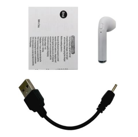In-ear I7 i7s TWS auriculares inalámbricos Bluetooth auriculares con micrófono para teléfonos apple xiaomi huawei con cables: White Right ear