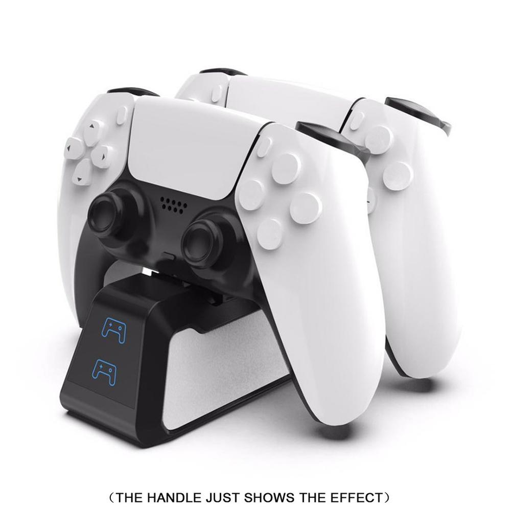 Dual Plug Type-C Interface Handle Fast Charging Base Suitable for PS5 Handle LED USB Charging Controller