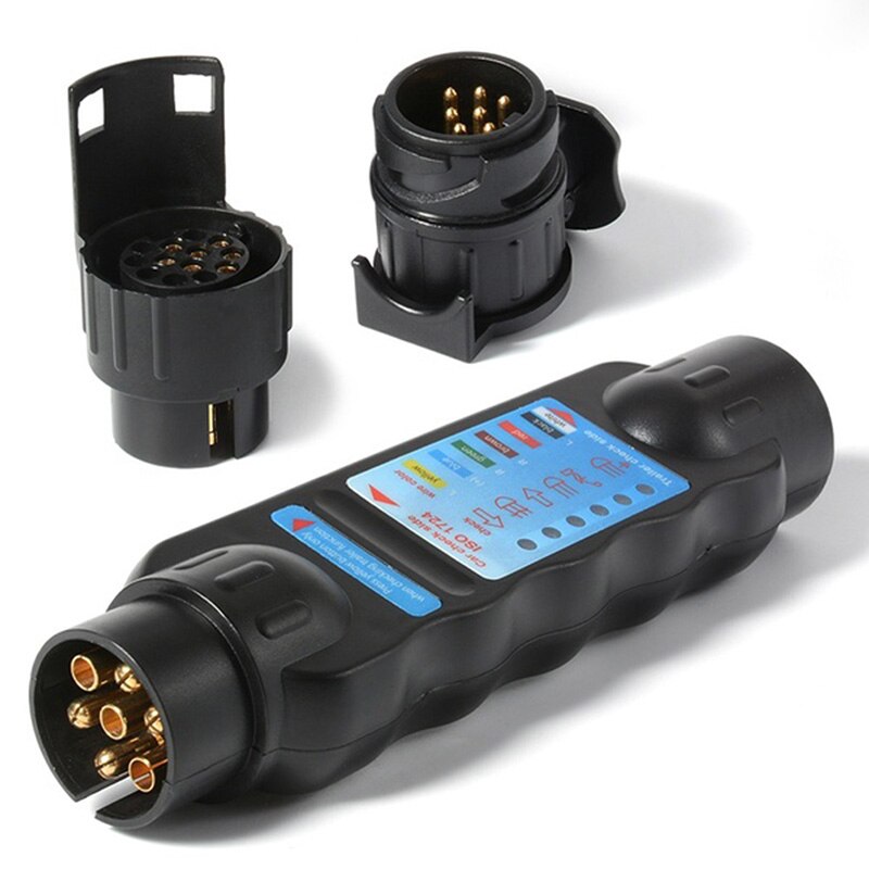 Auto Lkw Anhänger Stecker Vor Allem dauerhaft Steckdose Tester Verdrahtung Schaltung Licht Prüfung Werkzeug 12V 7-Stift