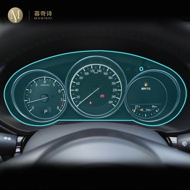 Til mazda cx -5 cx-8 cx-9 automotive interiør instrumentpanel membran lcd skærm tpu beskyttelsesfilm anti-ridse fil