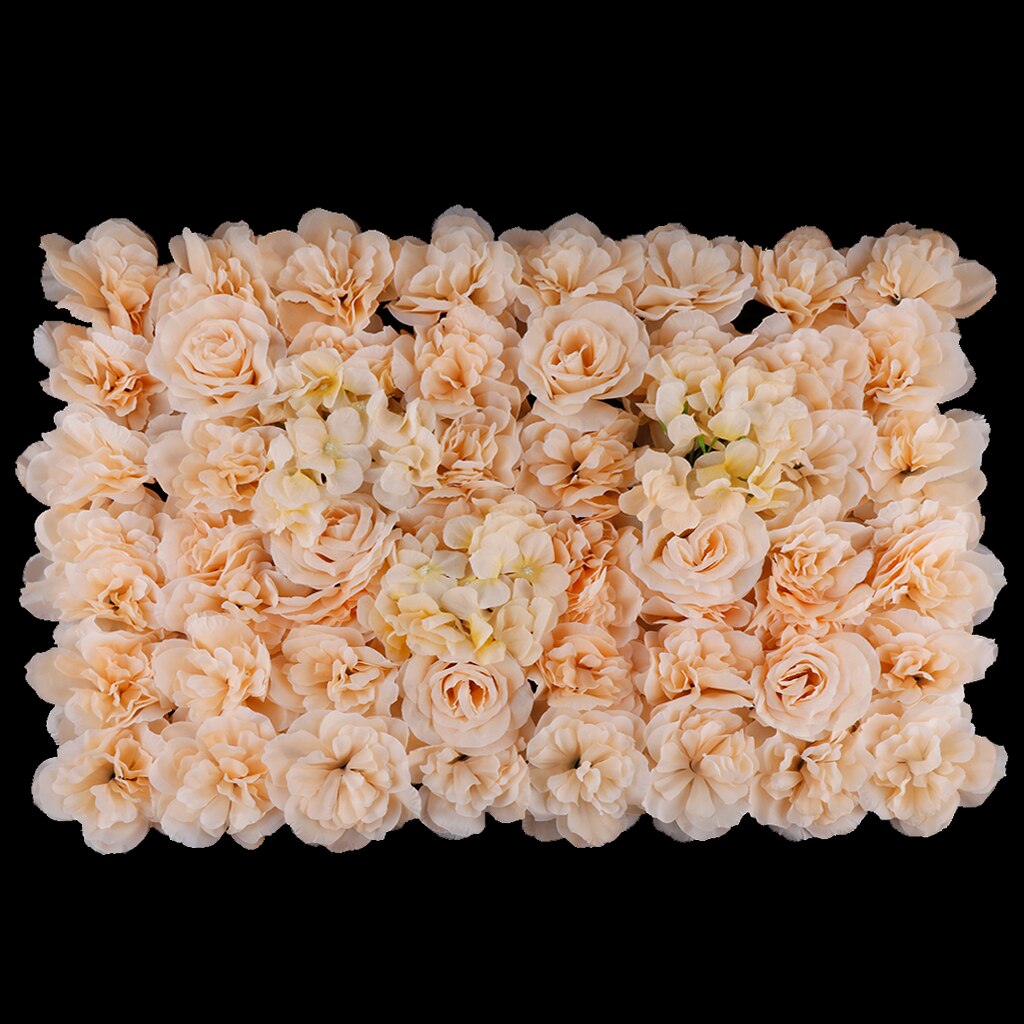 Silk Rose Flower Wall Panel Artificial Blossom Flowers Wedding Background