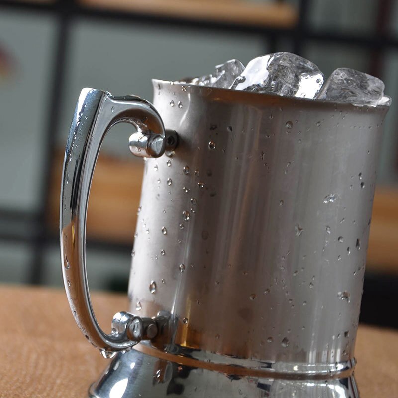 Jarra de acero inoxidable para cerveza, gran capacidad, doble pared, Moscow Mule, tazas de cobre, vasos metálicos, vino, café, vaso de vidrio