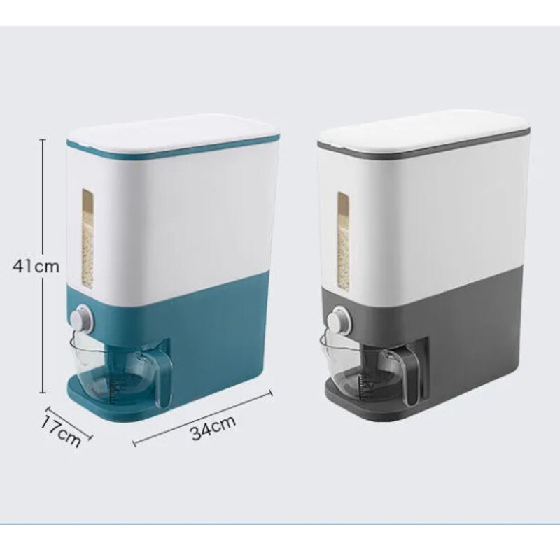 Automatische Plastic Keuken Rijst Opbergdoos Emmer Vochtbestendige Insect-Proof Sealed Granen Droog Voedsel Doos Graan Opslag bin Rijst