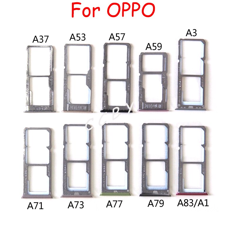 Sim Card Tray Slot Houder Voor Oppo A71 A73 A37 A53 A57 A79 A59 A77 A5S A83 A7N A92S