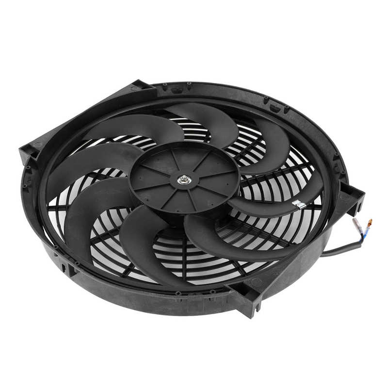 Electric Radiator Cooling Fan 14in 80W Universal Car Modified Parts with Mounting Kit Radiator Fan Car Accessory