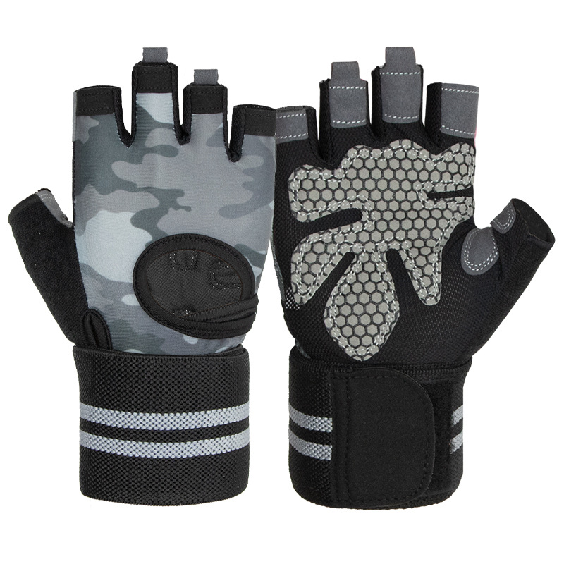 1 paire de gants d'entraînement d'haltérophilie pour hommes et femmes, Fitness, sport, musculation, gymnastique, main, poignet, protection de la paume: Bourgogne / XL