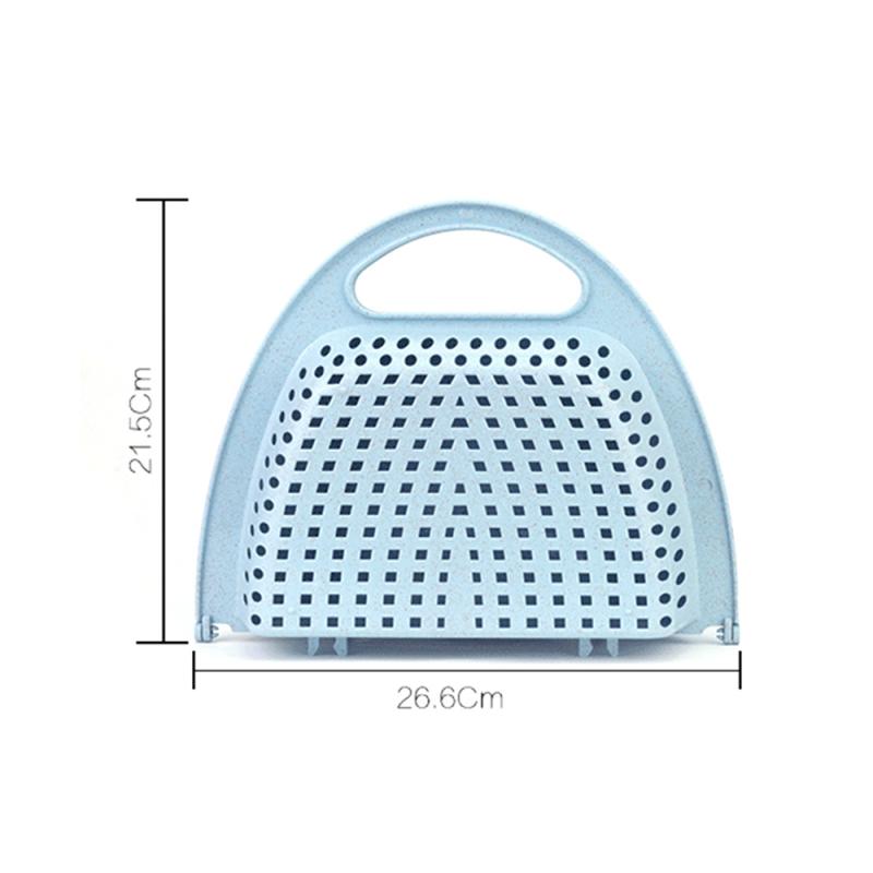 Opvouwbare Afvoer Mand Fruit Wastafel Wassen Huishoudelijke Fruit Mand Plastic Wasmand Keuken Wastafel