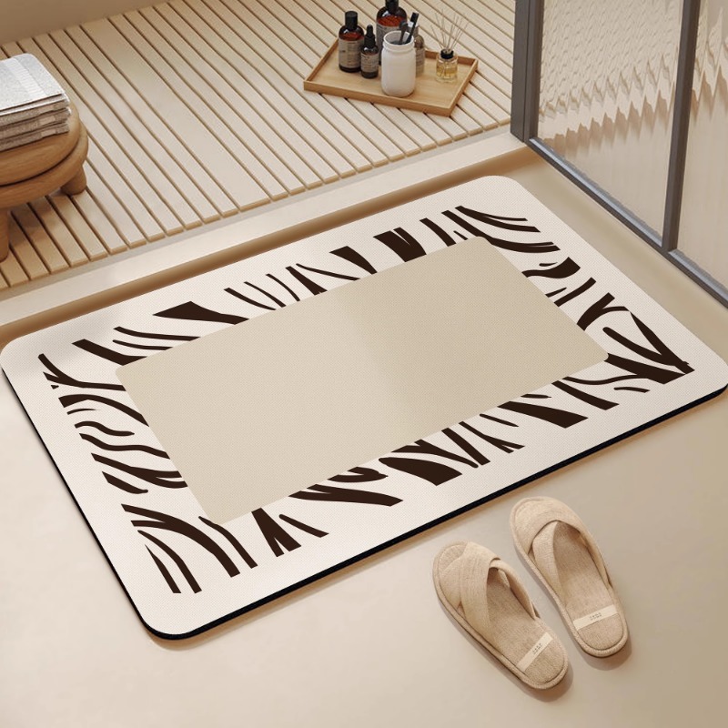 Alfombra de suelo de baño wabi, alfombra de suelo de inodoro de viento, estera absorbente fuerte de barro de diatomeas, alfombra antideslizante para puerta de baño: 40x120 cm / Azul