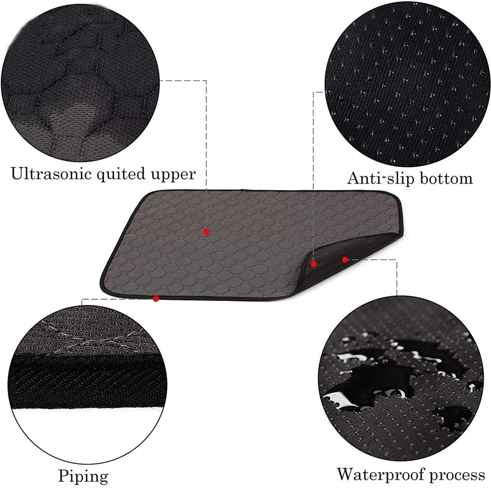 Guinea Pig Cage Liner Washable Bedd Reusable Waterproof Super Absorbent Pad Non-Slip Mat for Small Animal Rabbit Hamster Mouse