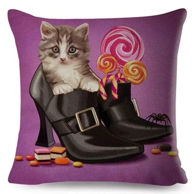 Farbe niedlichen Cartoon Haustier Hund Kissen bezug Kissen bezug Sofa Home Auto Dekoration Tier: Rosa