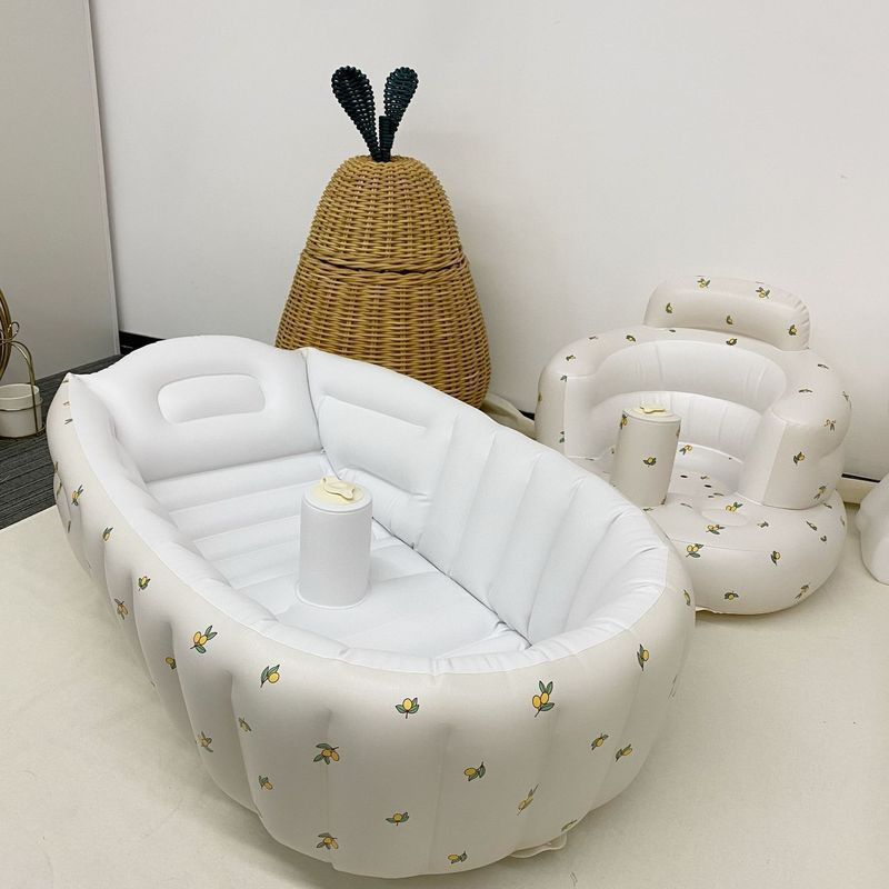 aufblasbare Babybadewanne, tragbarer Pool für Kinder, Heimbad, aufblasbare PVC-Babybadewanne