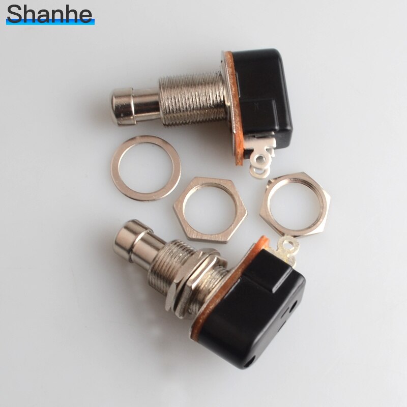 1pcs SPST Momentary Soft Touch Push Button Stomp Foot pedal switch Electric Guitar Switch OFF-Momentary ON