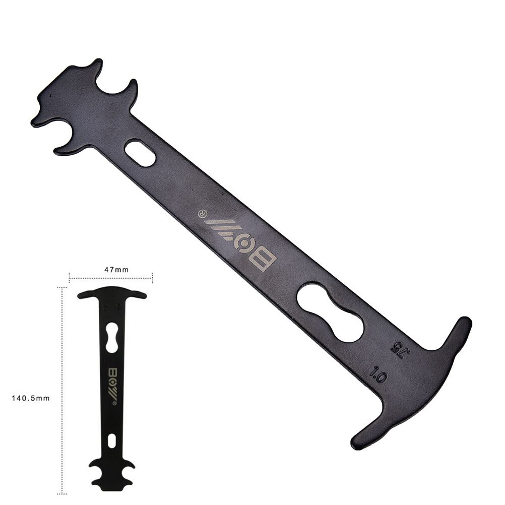 Cykelkedjekontrollsatser sträckt verktyg cykelkedjans slitindikator mätare mått linjal cykel reparationsverktyg mtb tillbehör