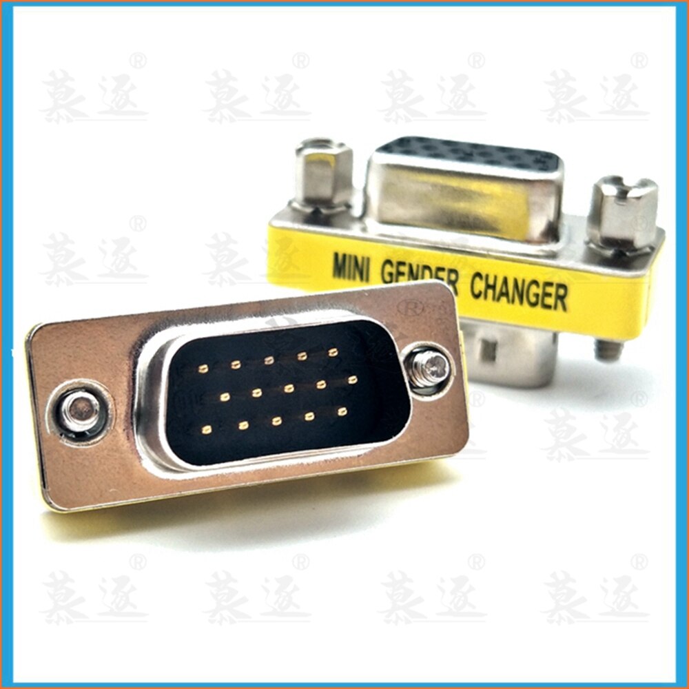 VGA male to male Female to female Male to female jack DB15 pin Convertor Adapter for Monitors Projectors VGA Splitters KVM: Male to Female