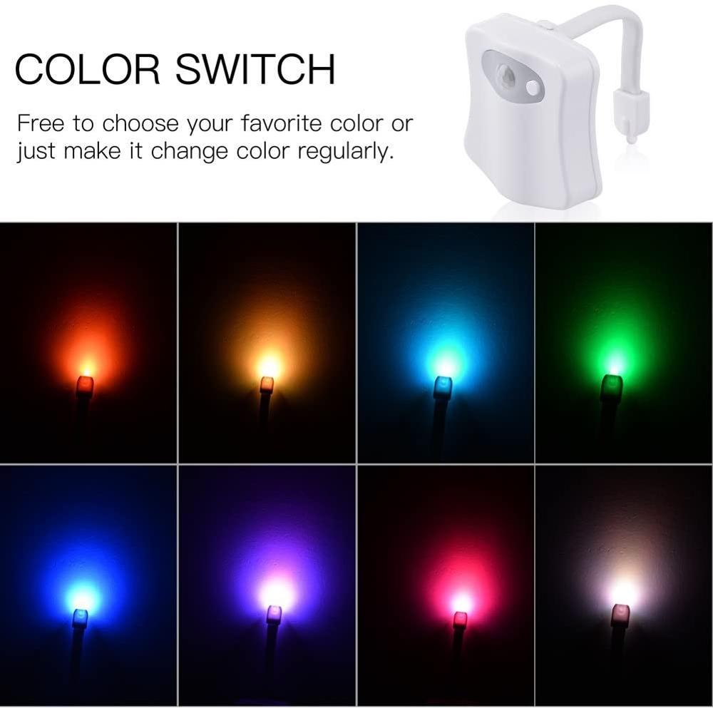 Motion Sensor Activated LED Lamp, Fun 8 Colors Cha... – Grandado