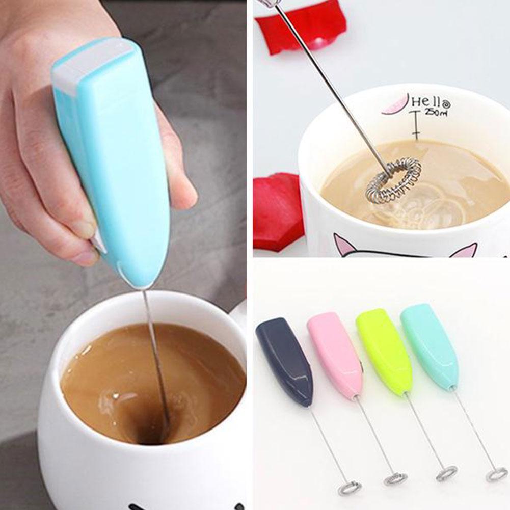 1pc Milk Drink Coffee Whisk Mixer Electric Egg Beater Tool Mini Handle Kitchen Practical Cooking Foamer Frother Stirrer V7H2