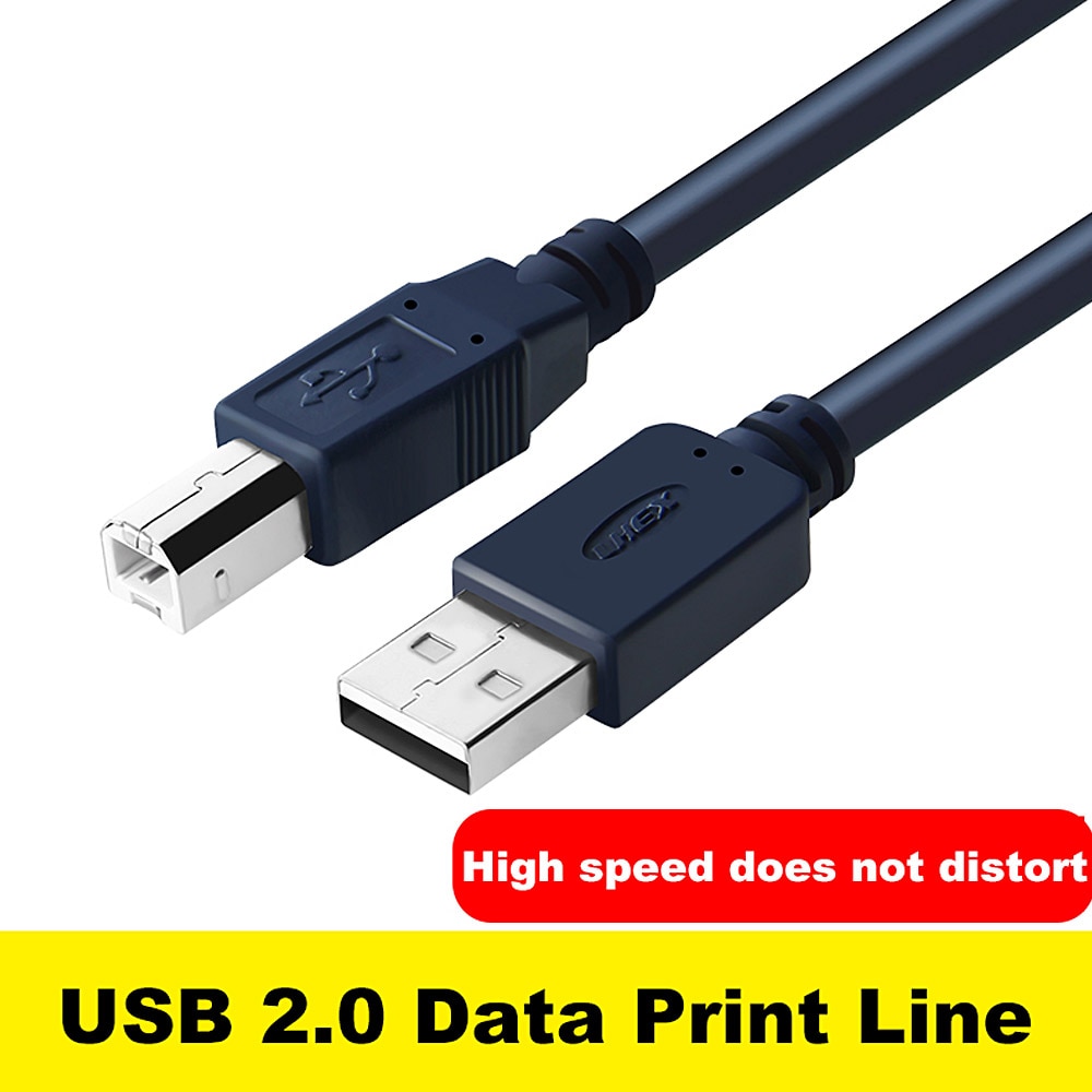 Print Kabel USB 2.0 Type A naar B Male naar Male Printer Kabel 1 m/1.8 m/3 m/5 m Voor Camera Epson HP Printer