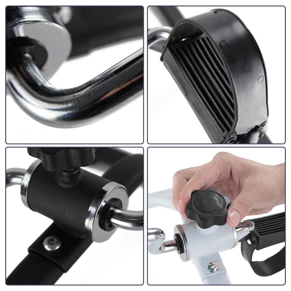 Home Pedal Exerciser Leg Muscle Training Metal Frame Exercise Pedals Adjustable Legs Trainer Indoor Fitness Workout