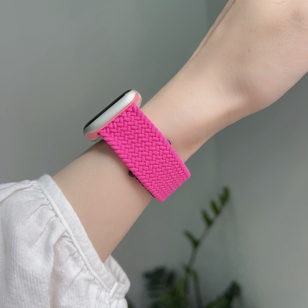 Cinturino per cinturino Apple Watch da donna per iwatch 10/9/8/7/6/5/4/3 SE 38mm 40mm 41mm 42mm 44mm 45mm 46mm 49mm forza elastica in nylon.
