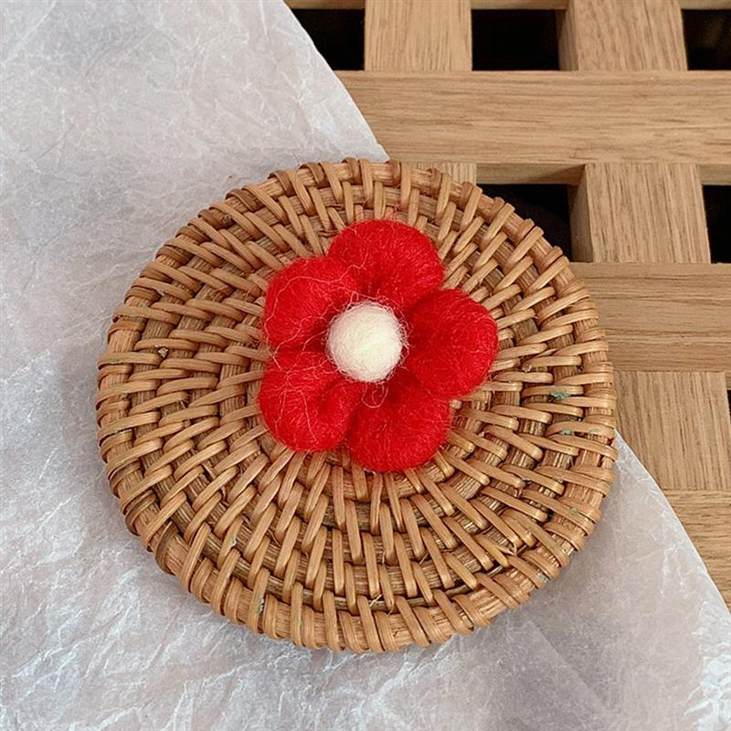 Broche de fieltro en forma de flor para niños, alfileres adorables con broche para niños, ropa de ramillete, 5 uds.