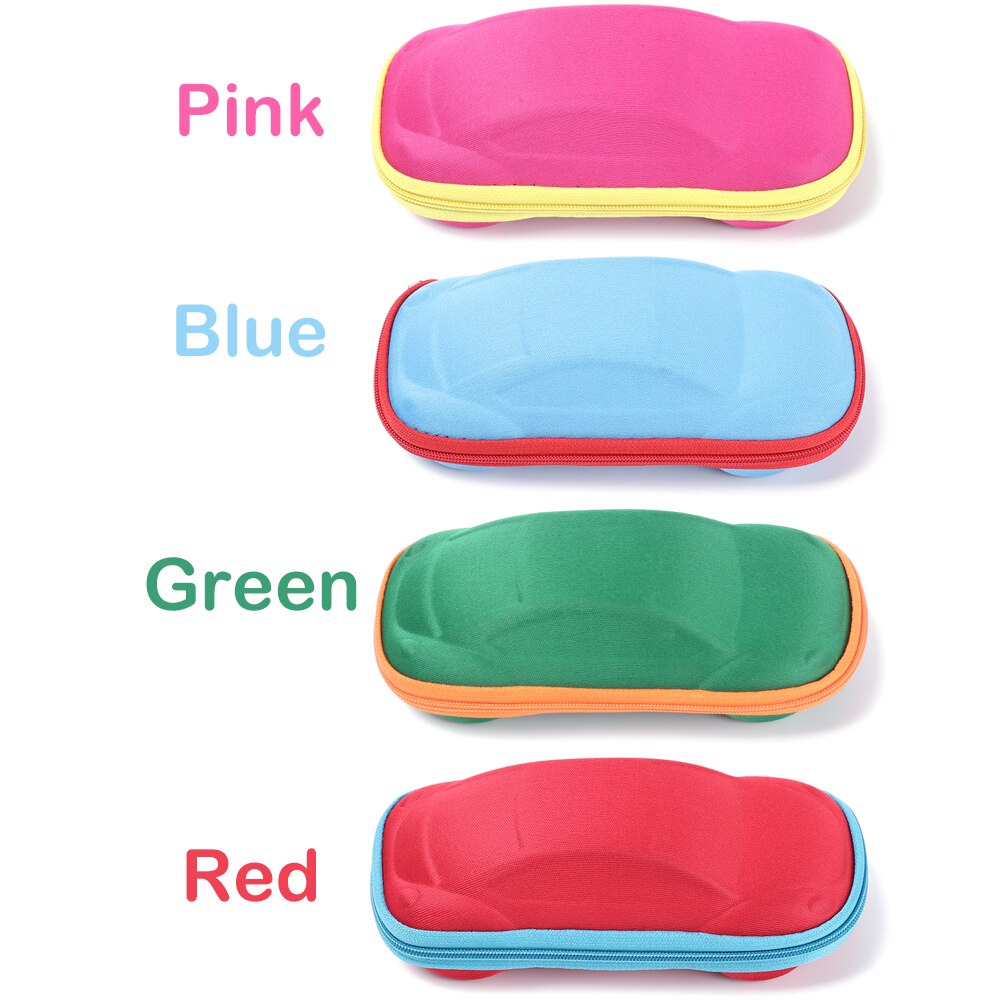1 stuks kinderbrillenkoker met hard frame, draagbare zonnebril, leesbrillendoos, autovormige brillenkokers, brillen