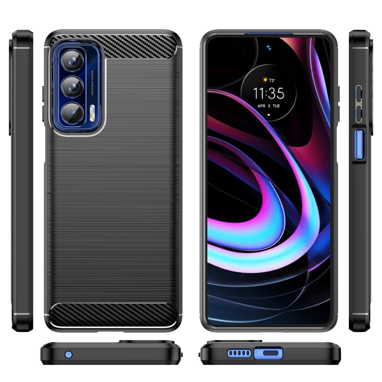 Coque en silicone antichoc pour Moto Edge S 20 Pro edge + 2022, housse de protection complète souple pour moto edge 5g uw 20lite 20 fusion