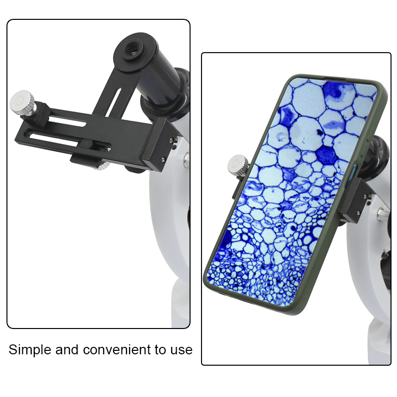Cell Phone Adapter for Microscope Photography with 10X Eyepiece Universal Metal Phone Holder Mounting Size 23.2mm 30mm 30.5mm