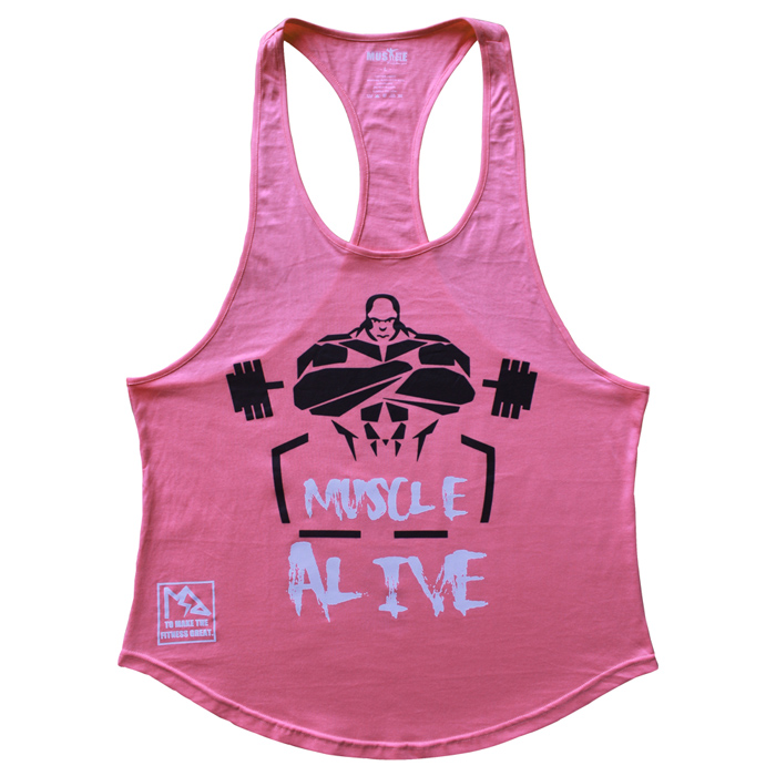 Muskel i live herre bodybuilding t-shirts fitness træning træning tøj fitness tshirt sport bomuld ærmeløse toppe mand mand